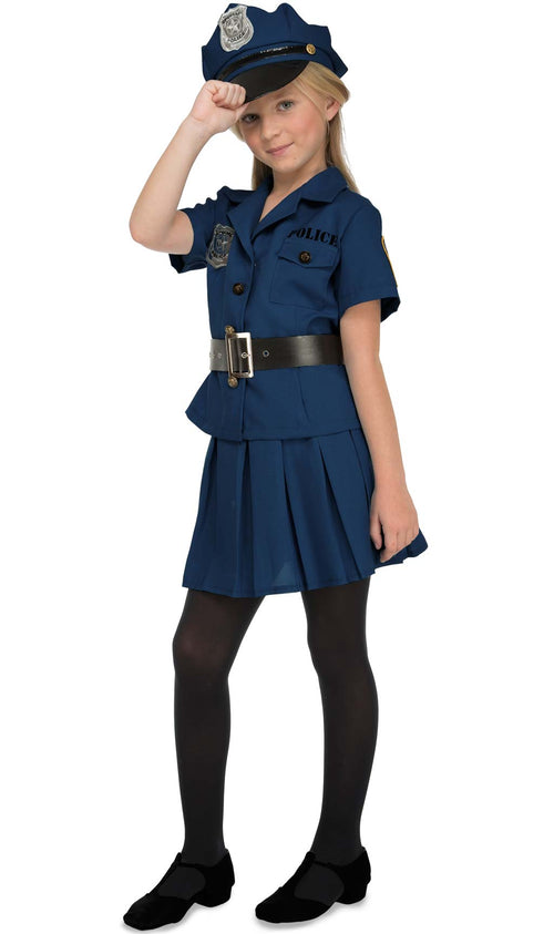 Déguisement Policière uniforme - Fille - Déguisement Enfant - Rue