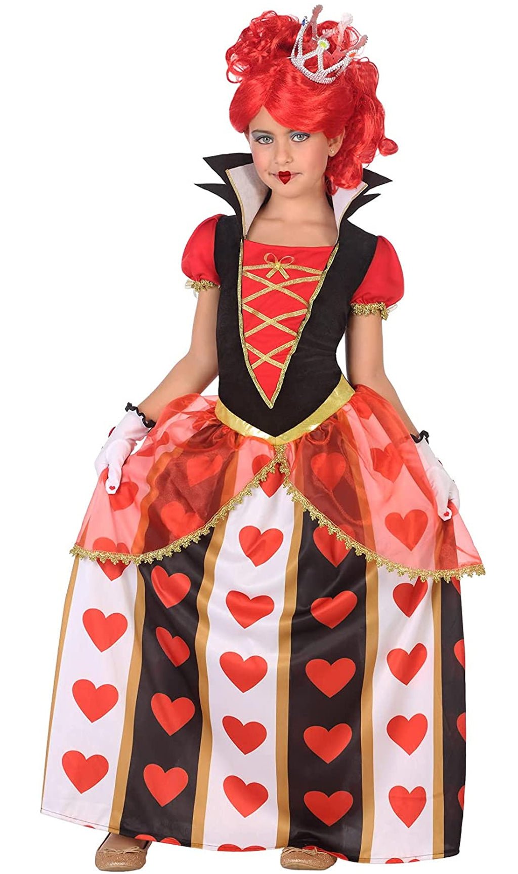 Disfraz de Reina de Corazones Vestido para niña I Don Disfraz