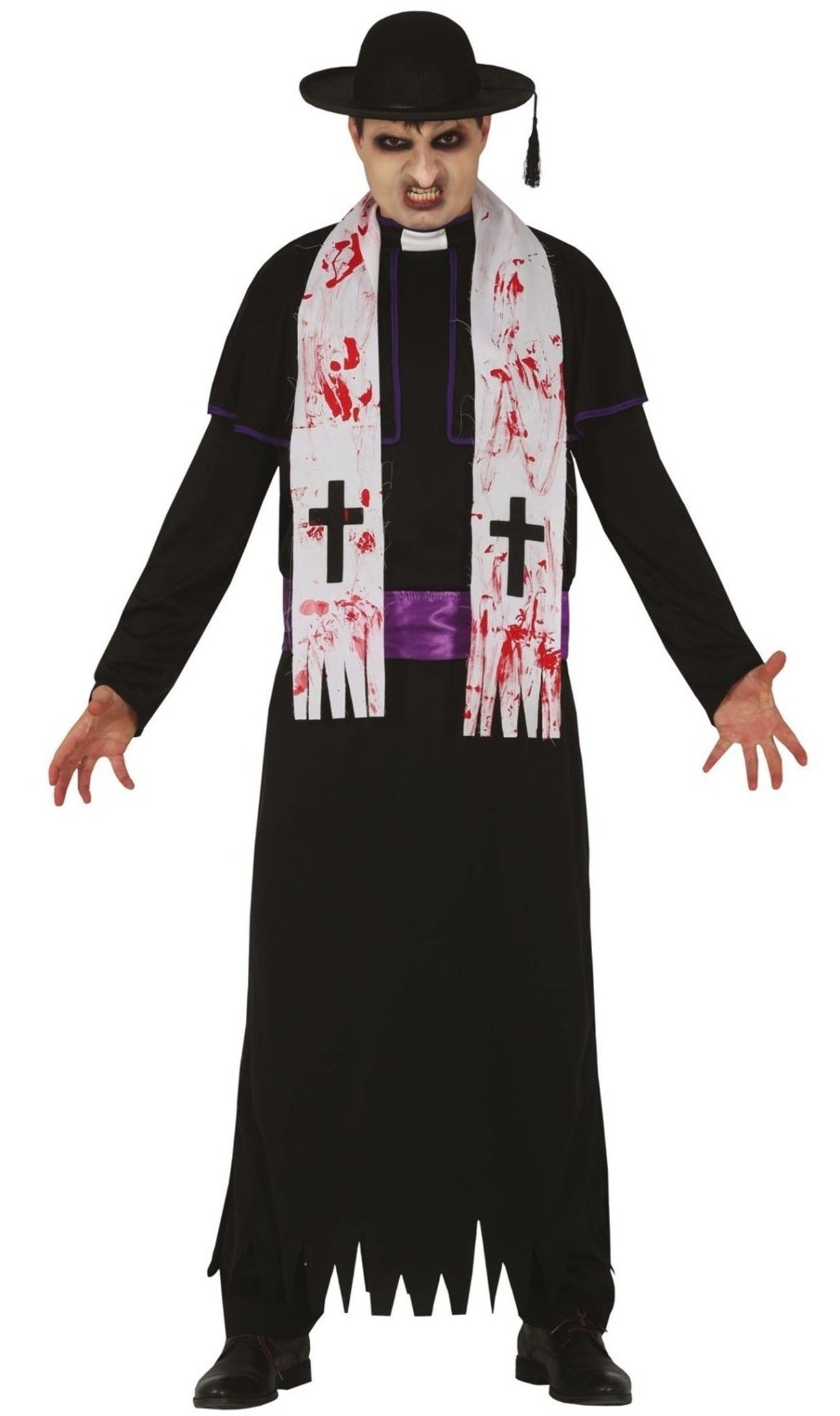 Disfraz de Sacerdote Zombie para hombre I Don Disfraz