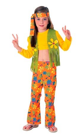 Disfraz de Hippie Top para niña I Don Disfraz