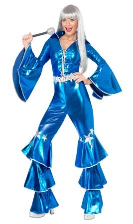 Disfraz Reina Disco Azul para mujer I Don Disfraz