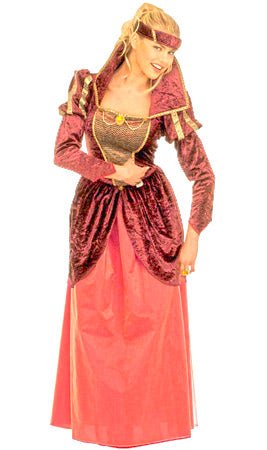 Disfraz XL de Reina Medieval para mujer I Don Disfraz