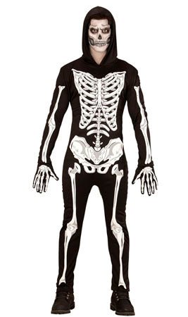 Disfraz de Esqueleto Guantes para adulto I Don Disfraz
