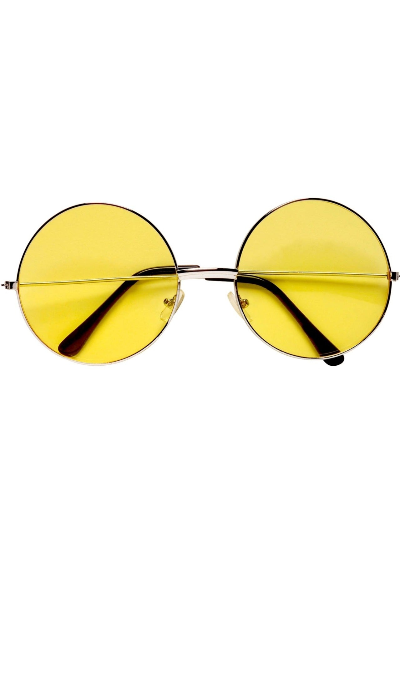 Lunettes Rondes Jaunes Grandes