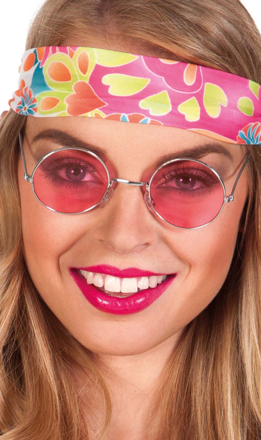 Lunettes Rondes Roses