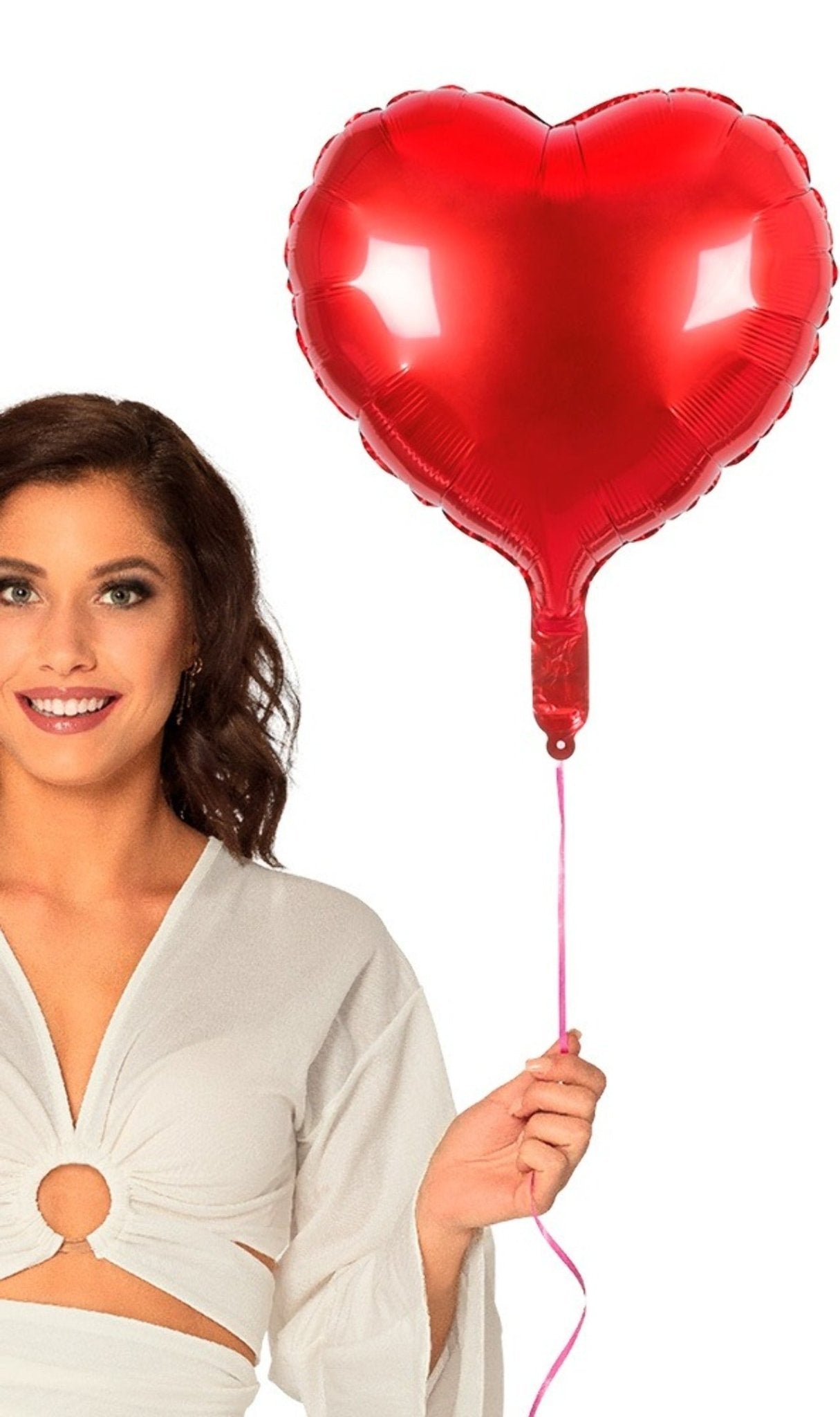 Ballon d'aluminium à cœur rouge