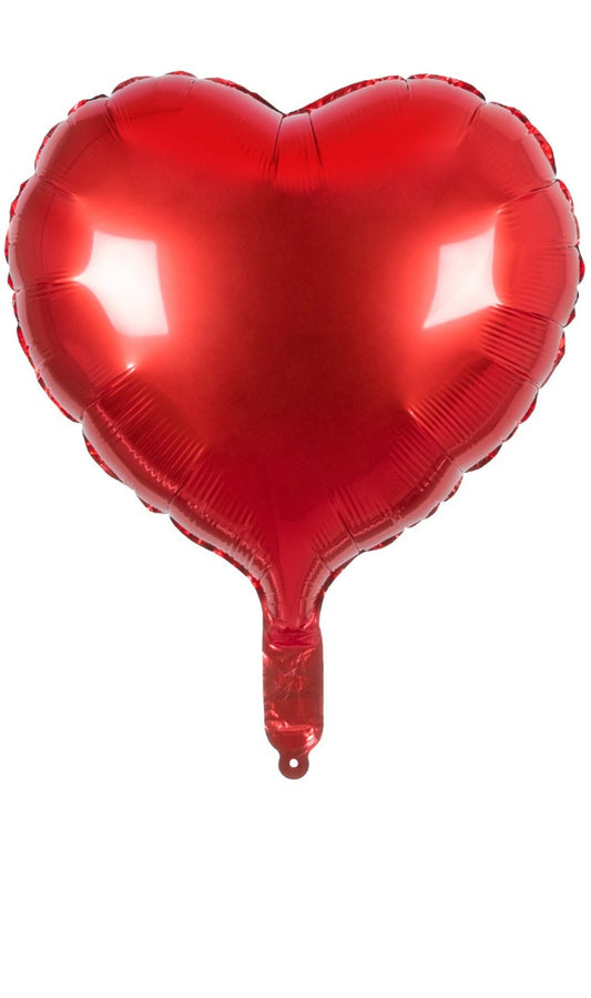 Ballon d'aluminium à cœur rouge