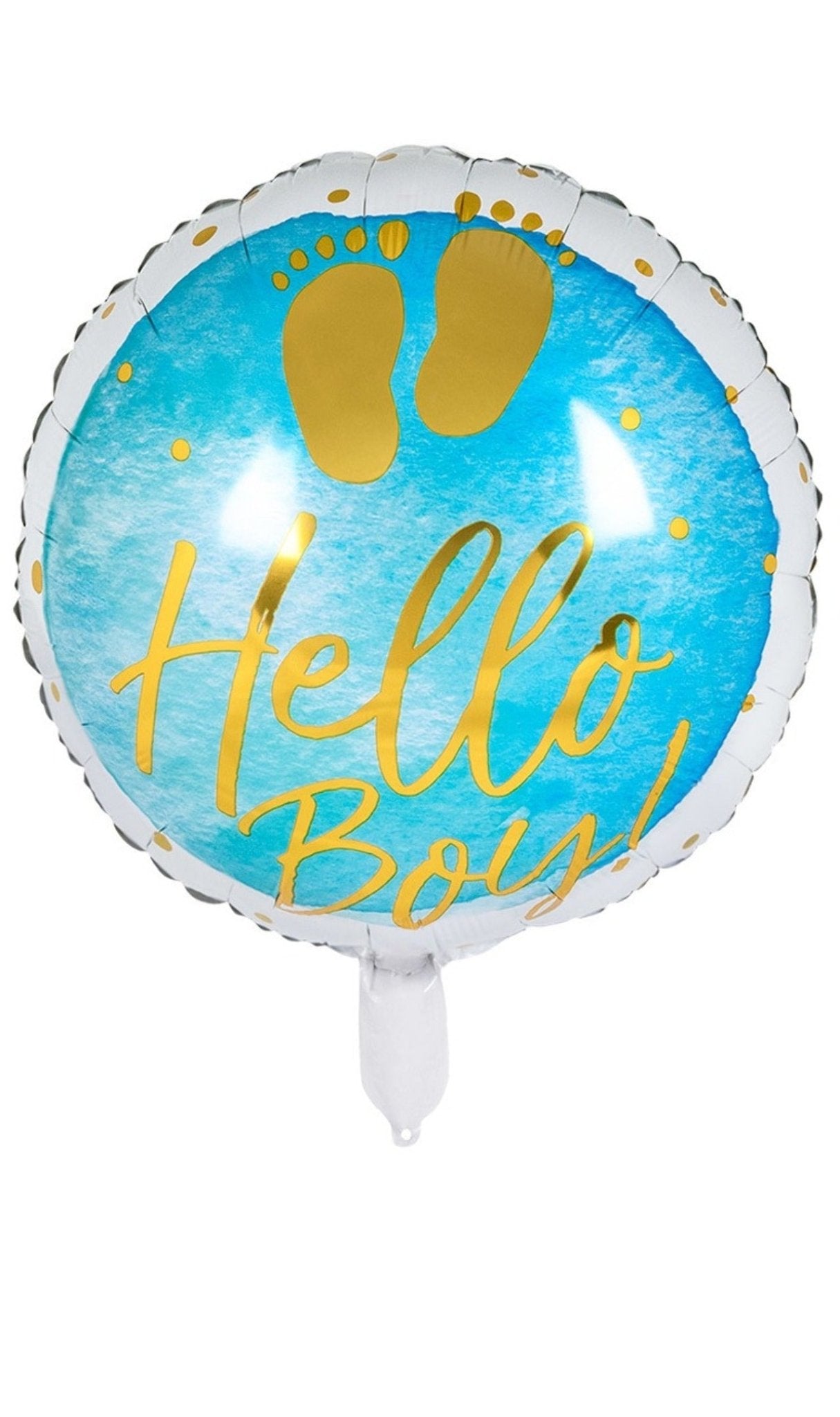 Ballon aluminium bleu pour bébé garçon