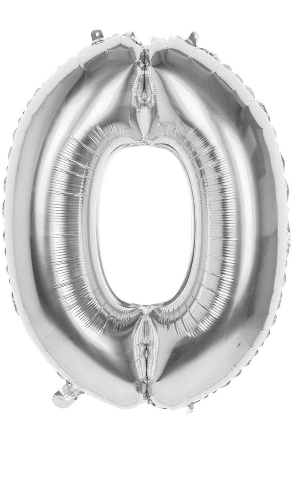 Ballon Chiffre 0 Argent 86cm