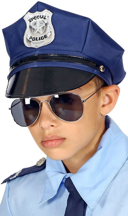 Casquette de Police Bleu pour enfant