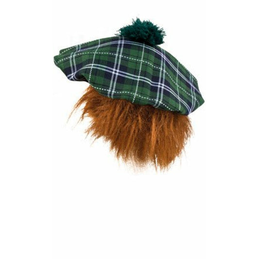 Gorra Escocés Verde con Pelo | Don Disfraz