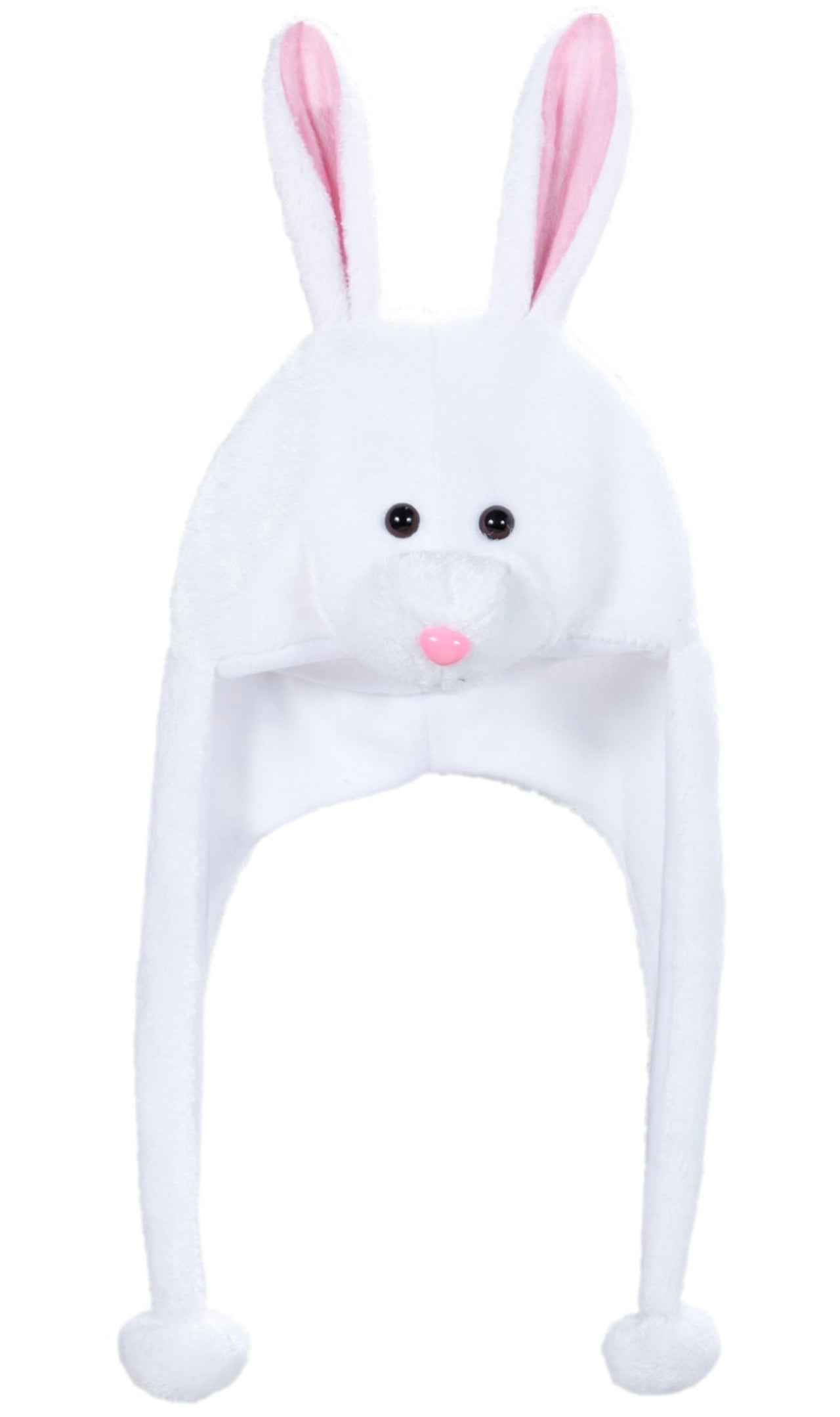 Bonnet lapin blanc pour adultes (Hommes & Femmes)