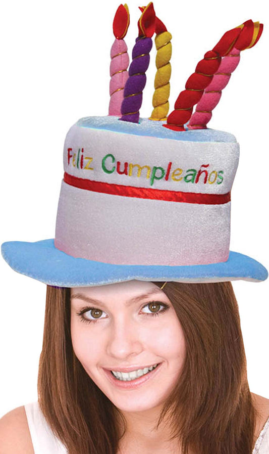 Chapeau de "Feliz Cumpleaños" Bleu