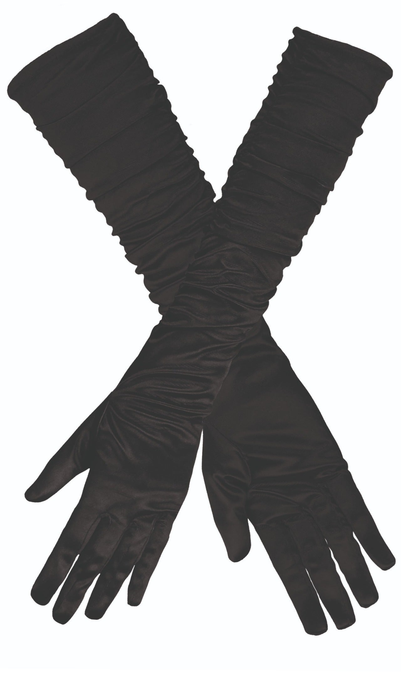 Gants Noires Drapés