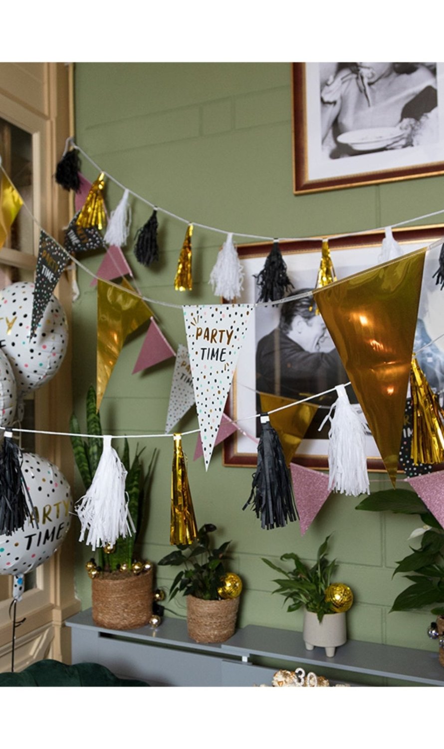 Guirlande de Pompons de Fête