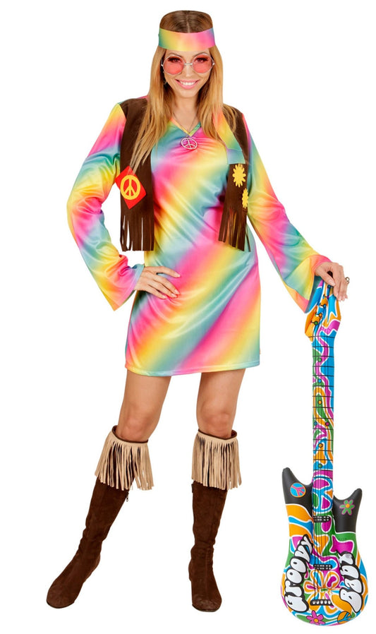 Guitare Hippie Couleurs Gonflable