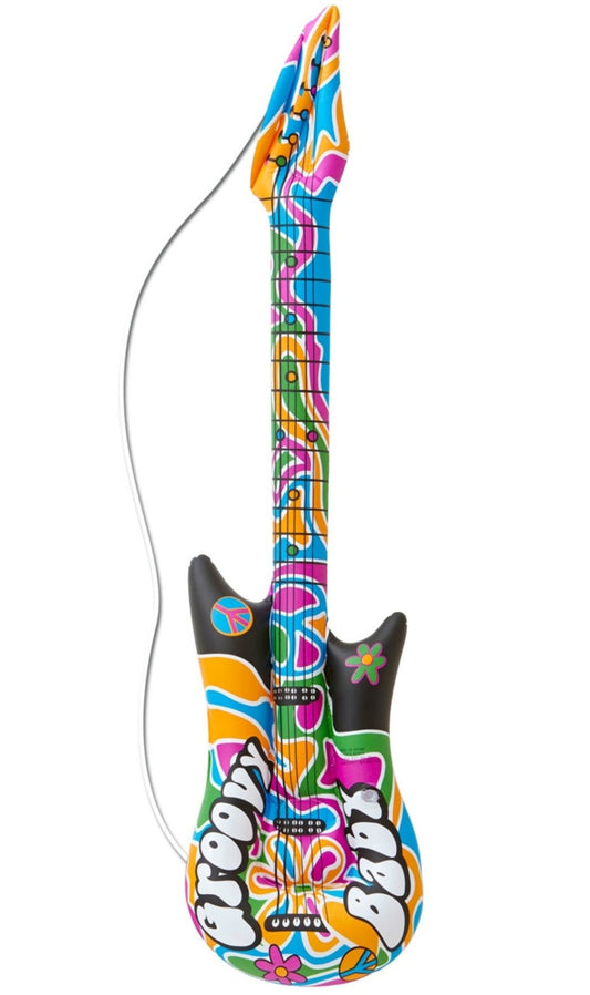 Guitare Hippie Couleurs Gonflable