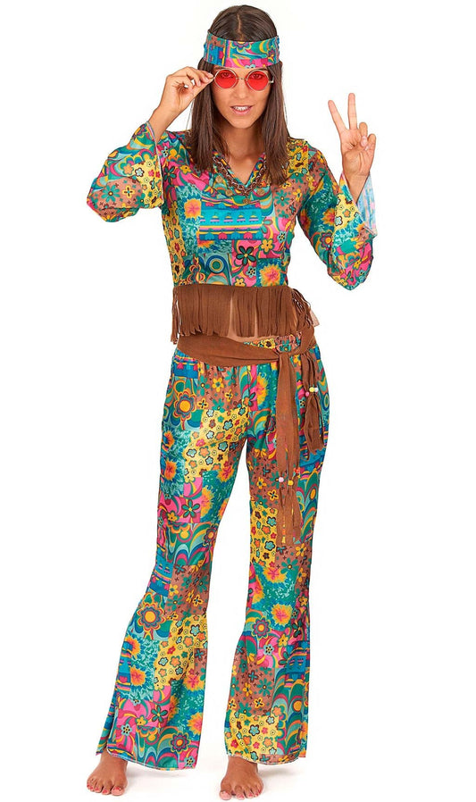 Disfraz de Hippie Leila para mujer I Don Disfraz