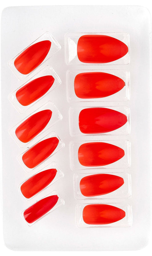 Kit 12 Faux Ongles Rouge