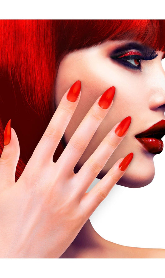 Kit 12 Faux Ongles Rouge