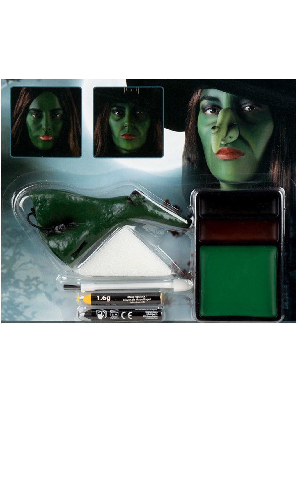 Kit de Maquillage Sorcière Verte