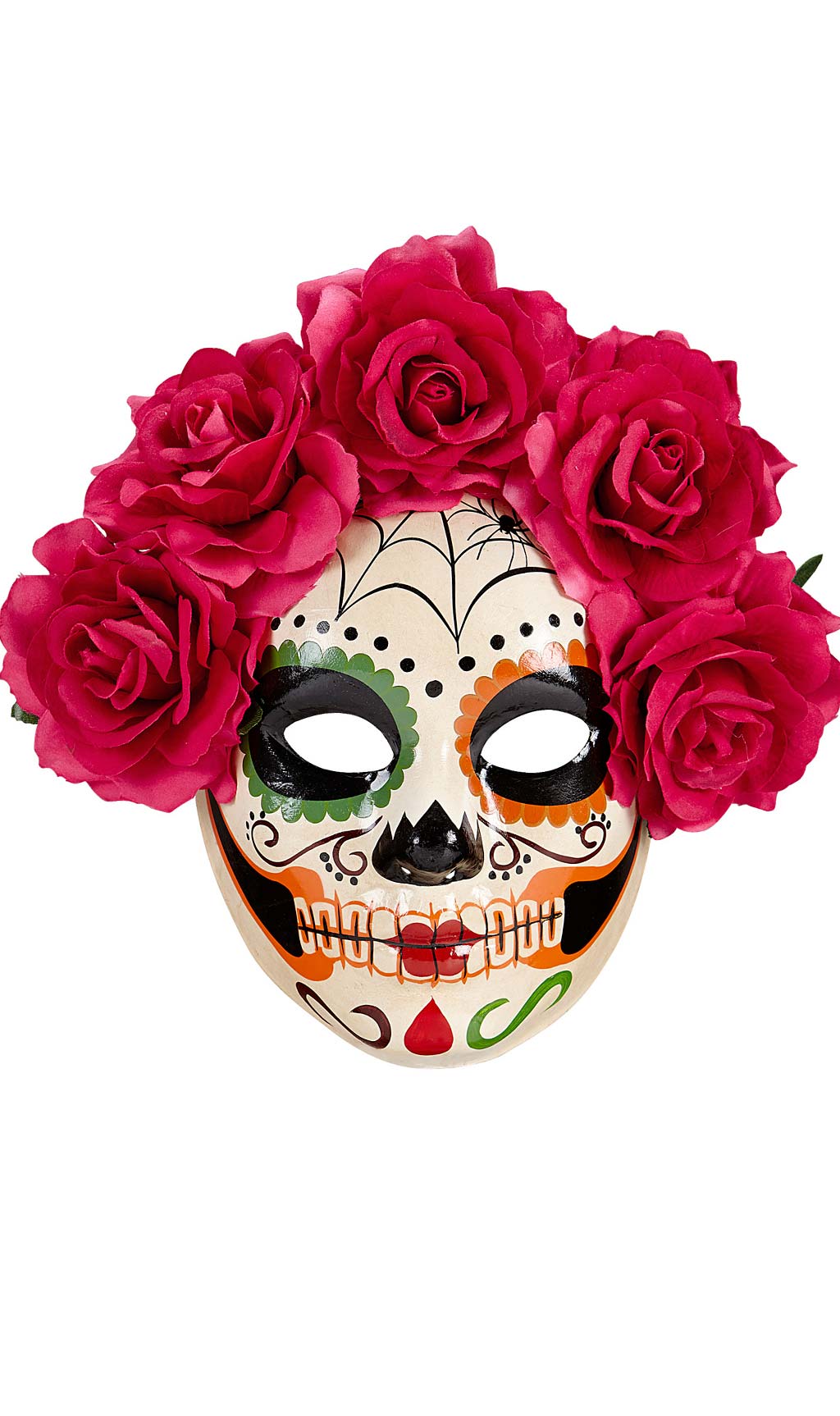 Masque de Dia de Los Muertos à Fleuri