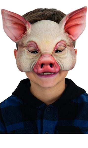 Masque Enfant César – Cochon – Années 1970 – Déguisement Vintage France