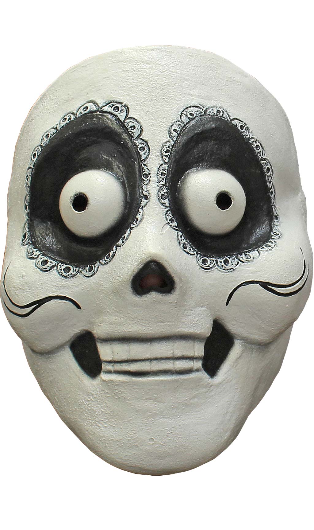 Masque en Latex de Dia de Los Muertos Effrayé