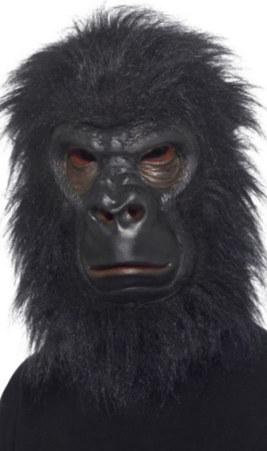 Masque en Latex de Gorille Noir