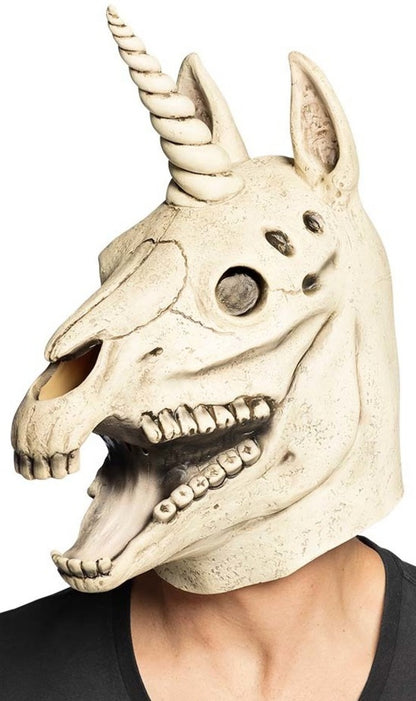 Masque Squelette de Licorne en Latex
