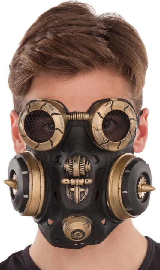 Masque en Latex de Steampunk à Gaze