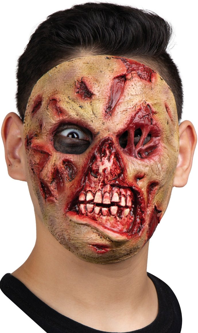 Masque en Latex Zombie Déformé