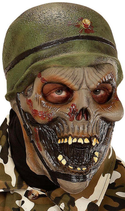 Masque Latex Zombie Militaire