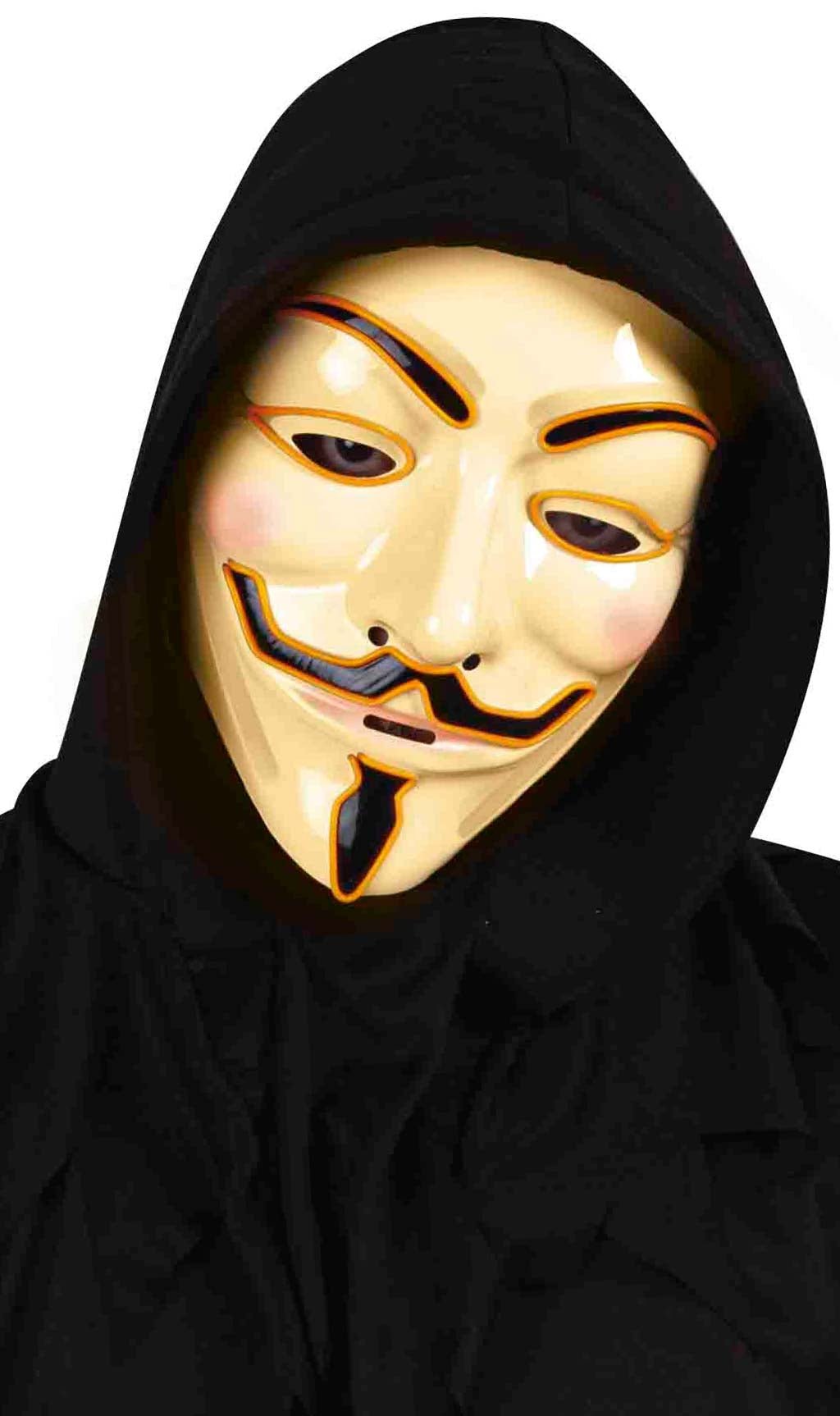 Masque V pour Vendetta avec Lumière