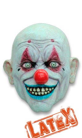 Masque en latex Clown Maléfique