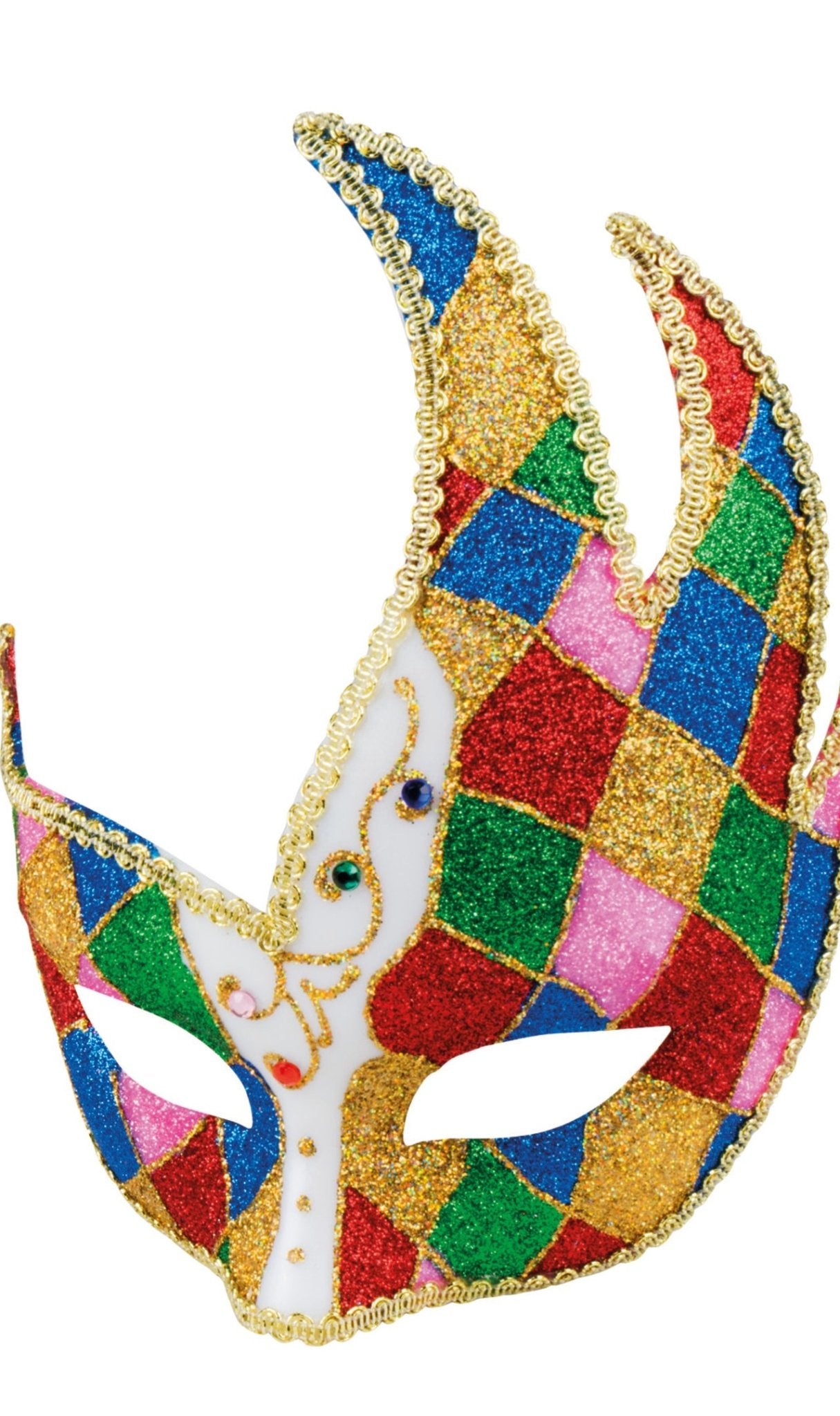 Masque Vénitien Arlequin Multicolore