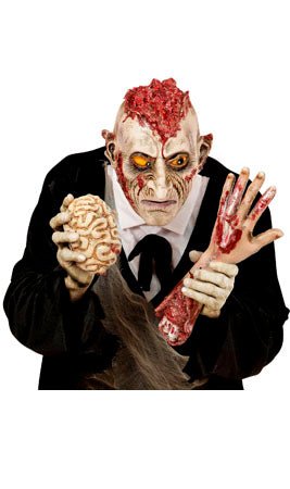 Masque Latex Zombie Cerveau