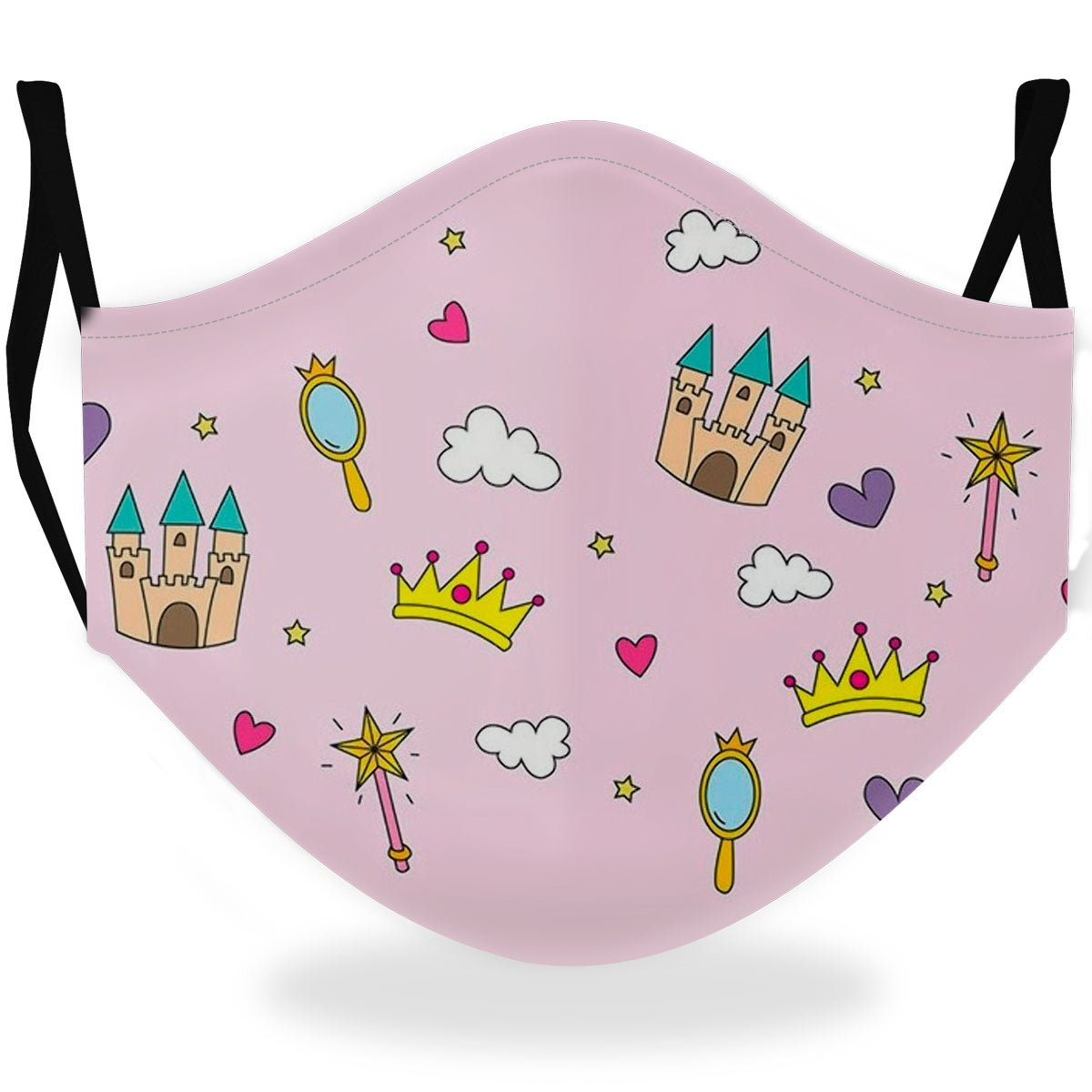 Masque en Tissu Princesses enfant