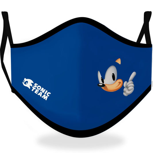 Mascarilla de Tela Sonic infantil I Don Disfraz