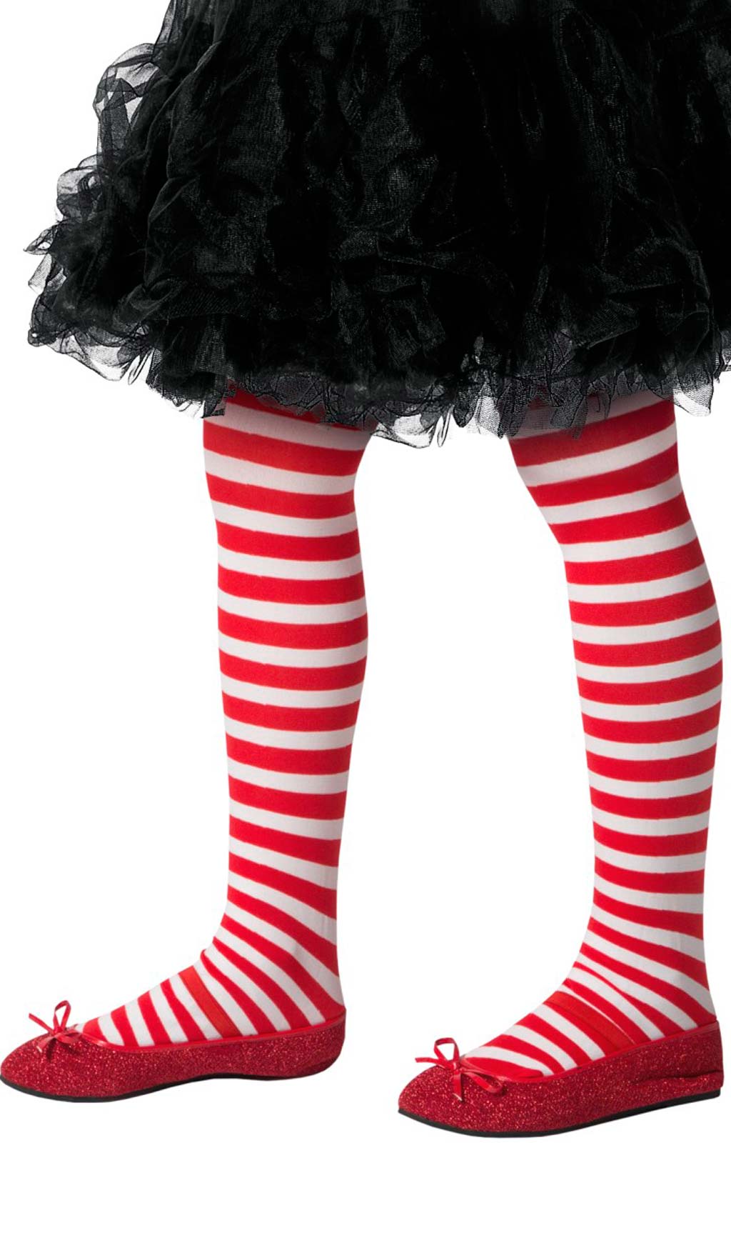 Collants Rayés Blancs Rouges pour enfant