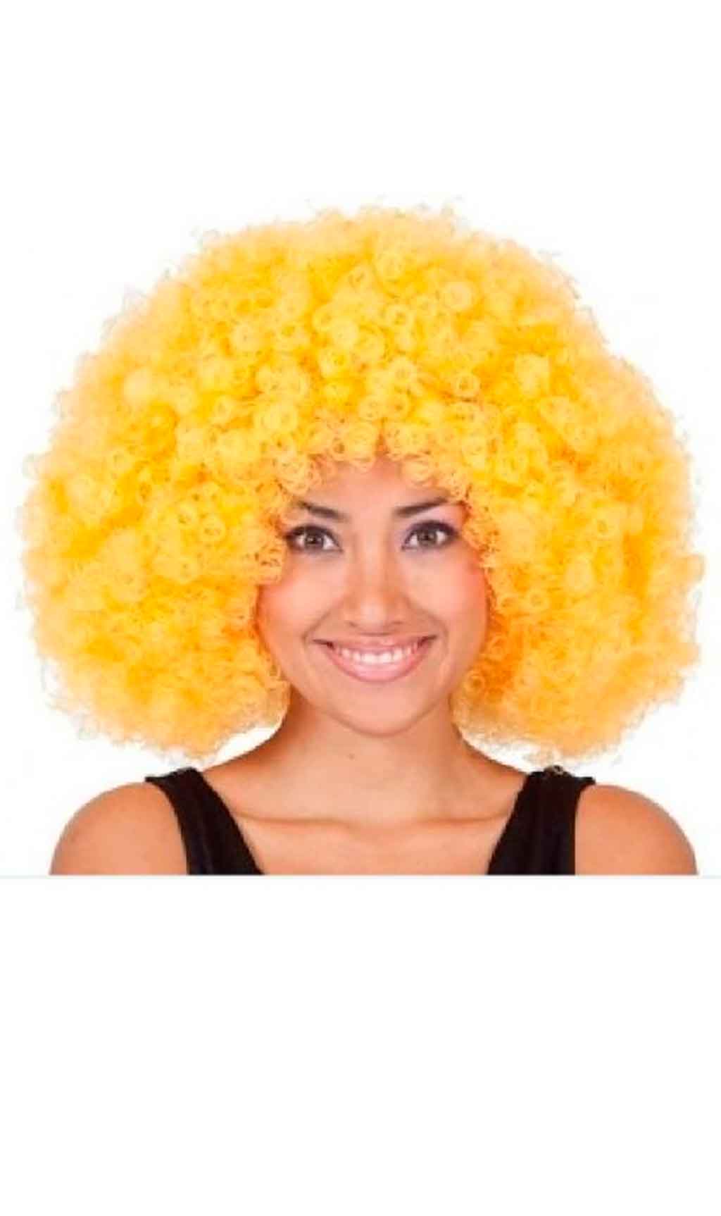 Perruque Afro Jumbo Jaune