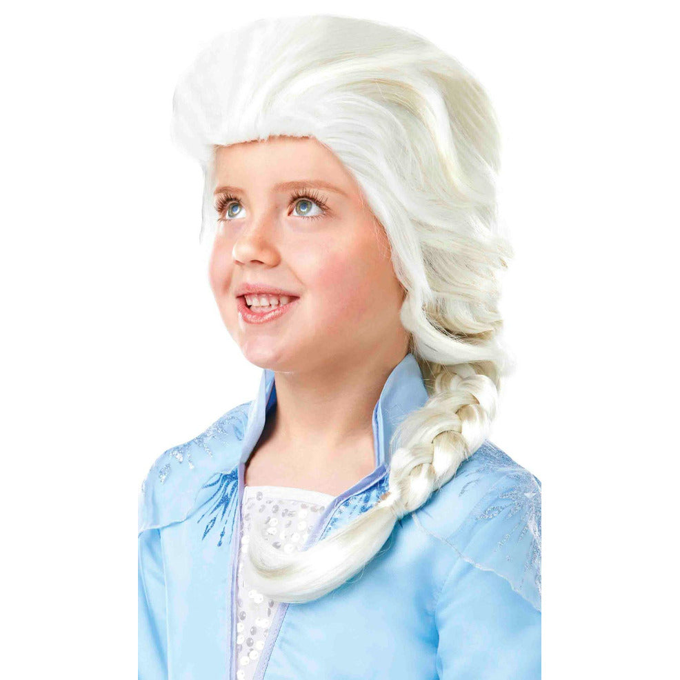 Disney Officiel Perruque Elsa Enfant, Déguisement Reine des Neiges Disponible en taille unique Disney Officiel Perruque Elsa Enfant, Déguisement Reine des Neiges Disponible en taille unique
