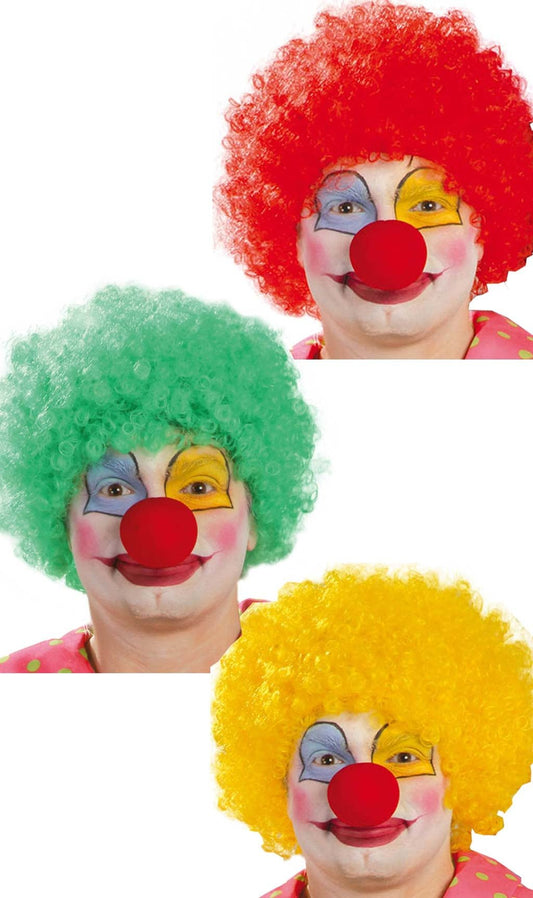 Perruque Clown Cirque Couleurs