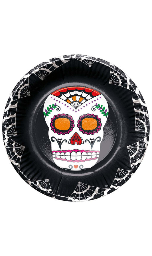 Assiettes de Dia de los Muertos