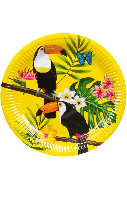 Assiettes Hawaï Toucan
