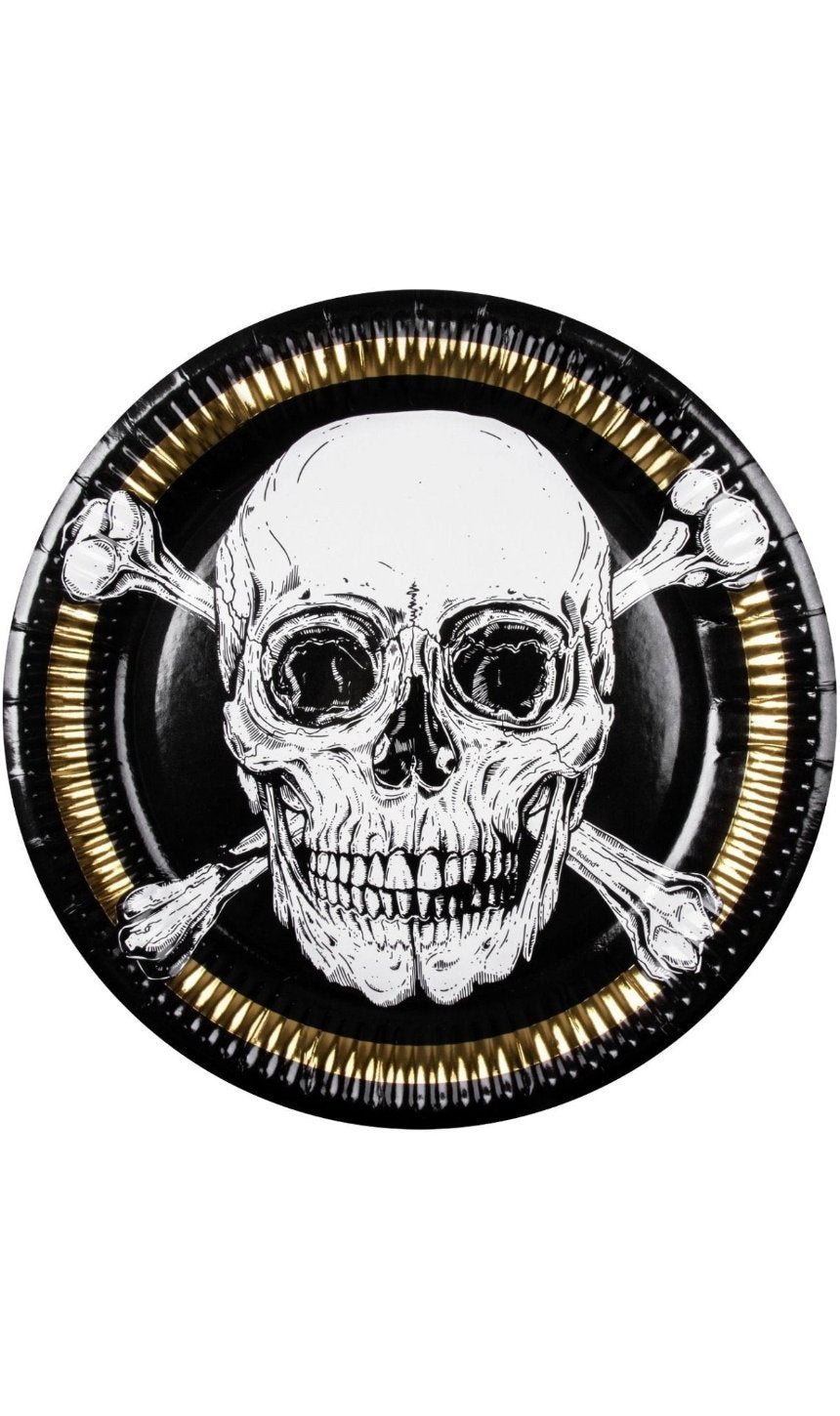 Assiettes Pirate Tête de Mort