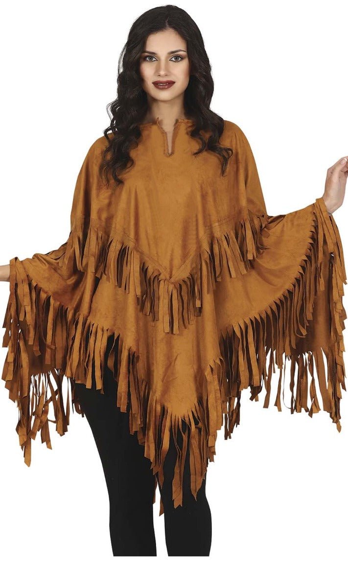 Poncho de India para mujer I Don Disfraz