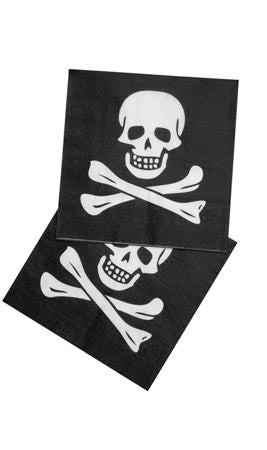 Serviettes en papier Pirate