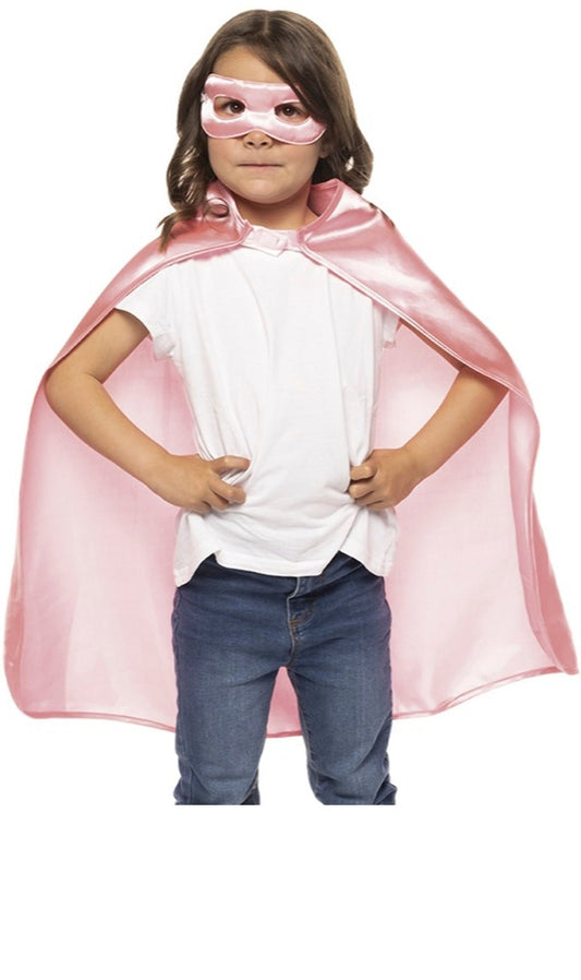 Set de super-héros rose pour enfant