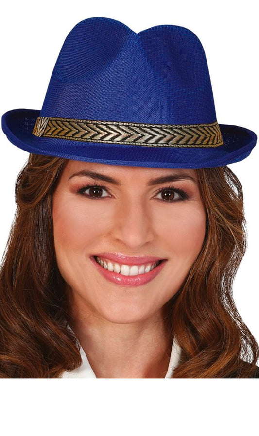 Chapeau de Gangster Bleu